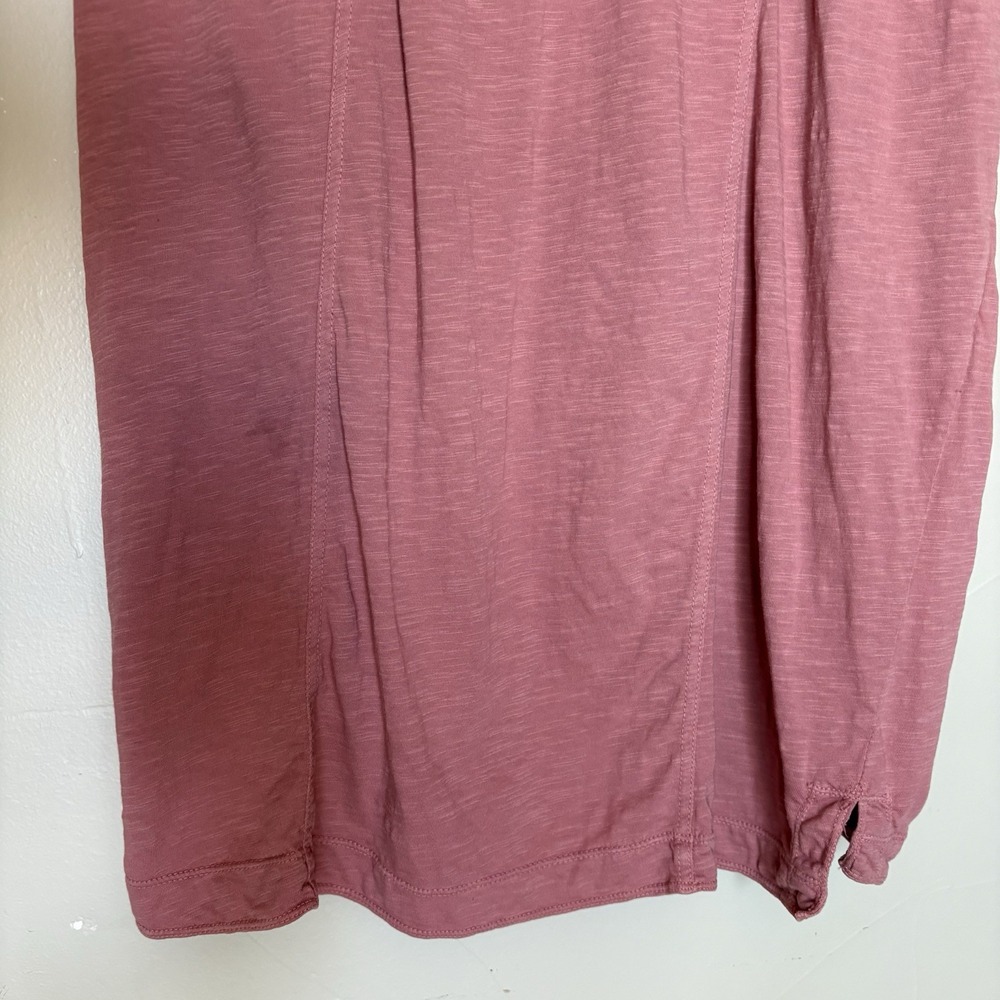 Daily Practice Anthropologie Flutter Sleeve Tee Dress Cotton in Dried Coral SZ M - Picture 13 of 15